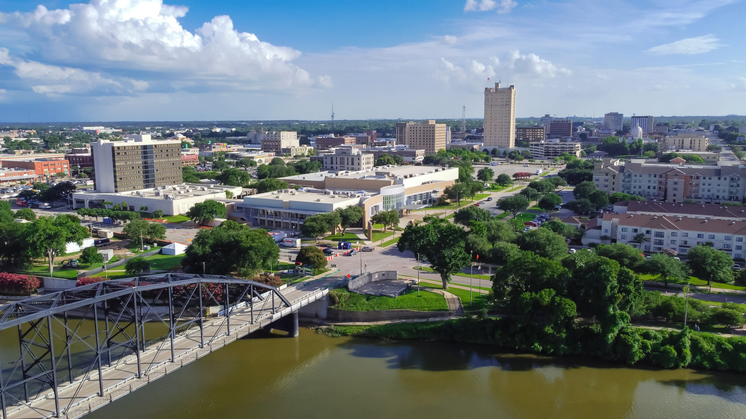 Waco, Texas — Alico Building and the Brazos.